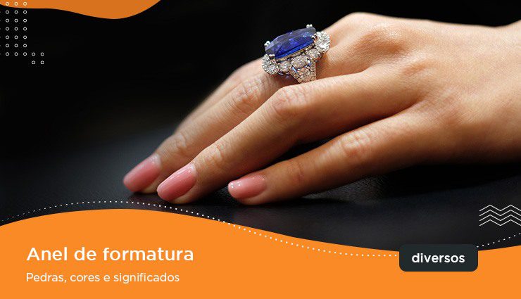 Como escolher o anel de formatura com pedra azul ideal para você