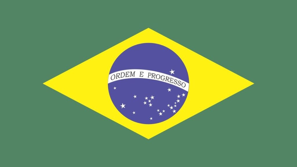 bandeira do brasil e portugal entrelacadas