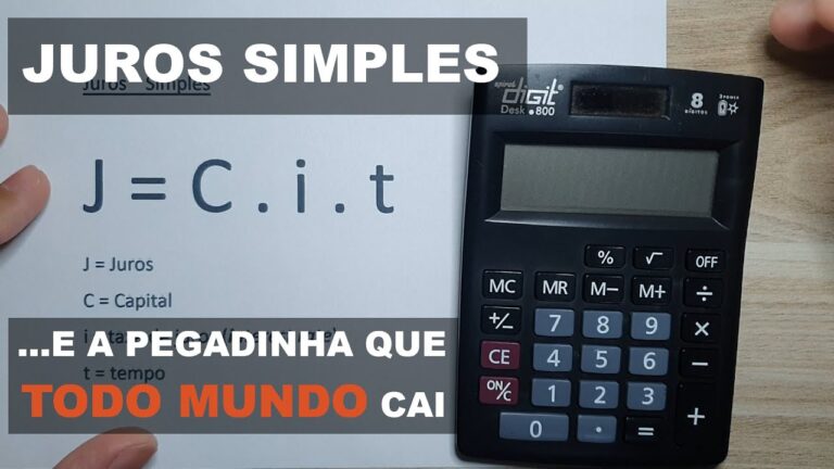 calculo de juros simples em uma calculadora