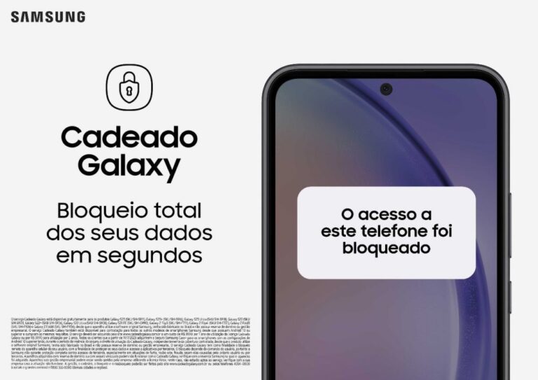 celular sendo protegido com cadeado