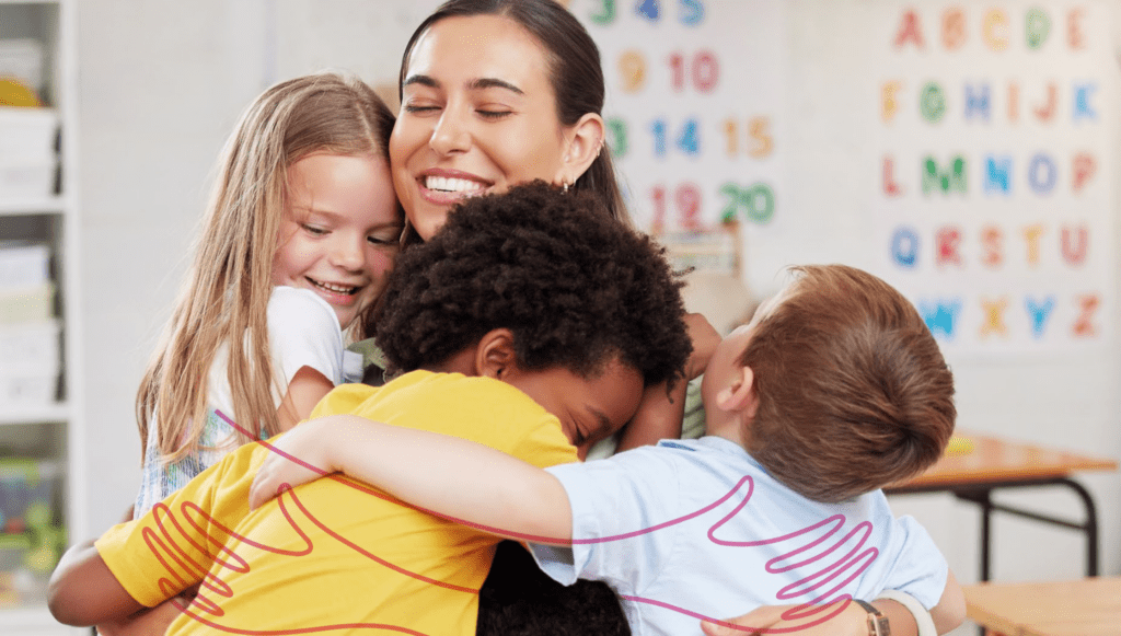 foto de uma escola moderna e inclusiva