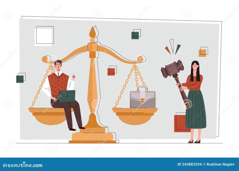 ilustracao de justica com design moderno