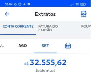 ilustracao de uma conta bancaria com dinheiro