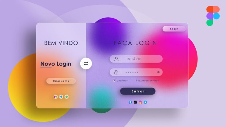 ilustracao de uma tela de login online