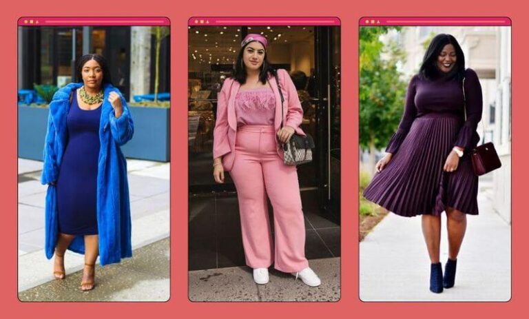 modelos vestindo roupas plus size em loja