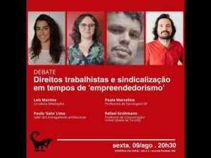 pessoas discutindo direitos trabalhistas