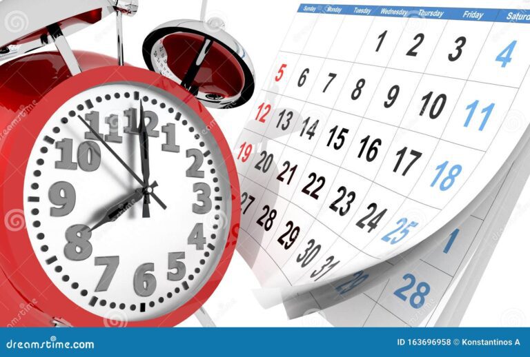 relogio com horas e calendario ao fundo