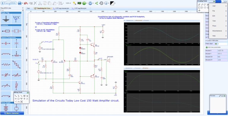 simulador digital com graficos interativos