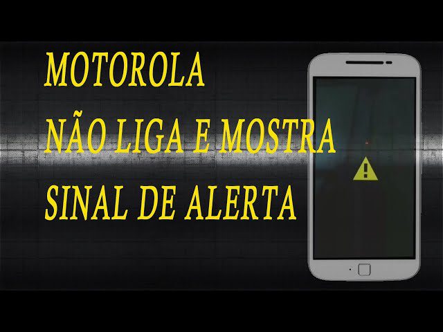 telefone com sinal de alerta