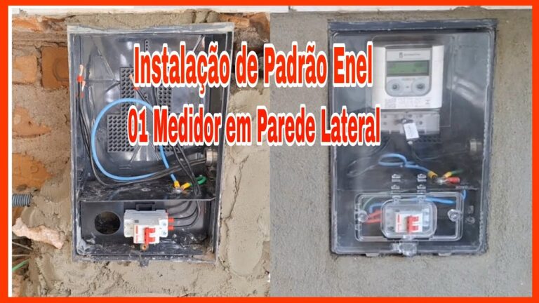 um medidor de energia em uma parede