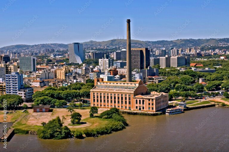 vista panoramica da cidade de porto alegre